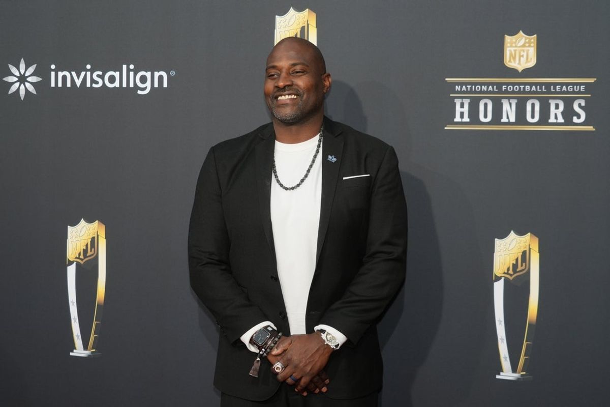 Feb 8, 2024; Las Vegas, NV, USA; Marcellus Wiley on the red carpet before the NFL Honors show at Resorts World Theatre. Mandatory Credit: Kirby Lee-Imagn Images