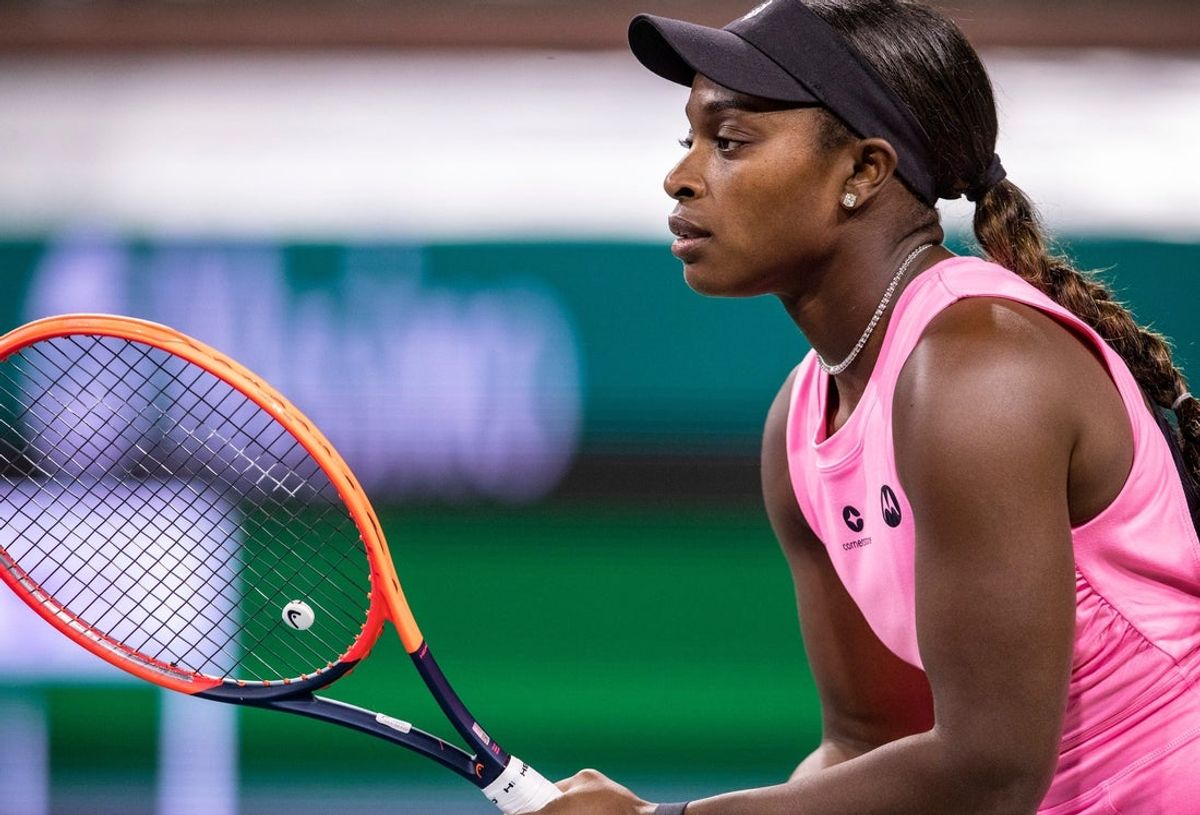 Sloane Stephens at the BNP Paribas Open in Indian Wells, Calif., Thursday, March 7, 2024.