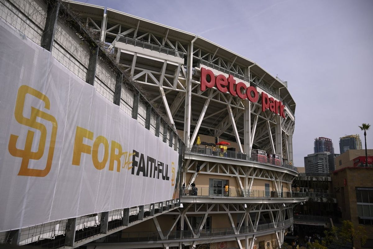 Mar 28, 2024; San Diego, California, USA; A general view of Petco Park before the game between the San Diego Padres and the San Francisco Giants. Mandatory Credit: Orlando Ramirez-Imagn Images