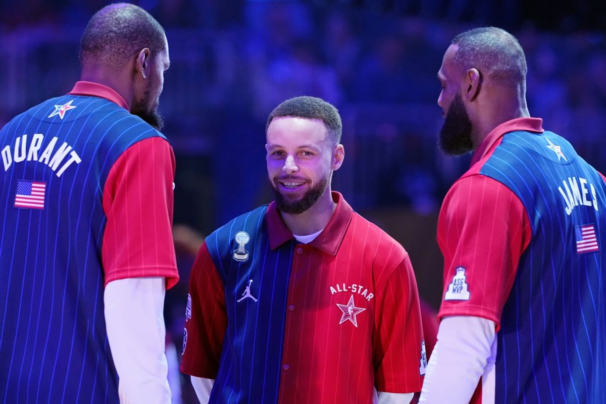 Stephen Curry, Kevin Durant and LeBron James are not taking South Sudan lightly. Mandatory Credit: Kyle Terada-USA TODAY Sports