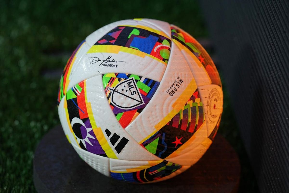 May 4, 2024; Charlotte, North Carolina, USA; A general view of the game ball prior to the match between the Portland Timbers and Charlotte FC at Bank of America Stadium. Mandatory Credit: Jim Dedmon-USA TODAY Sports