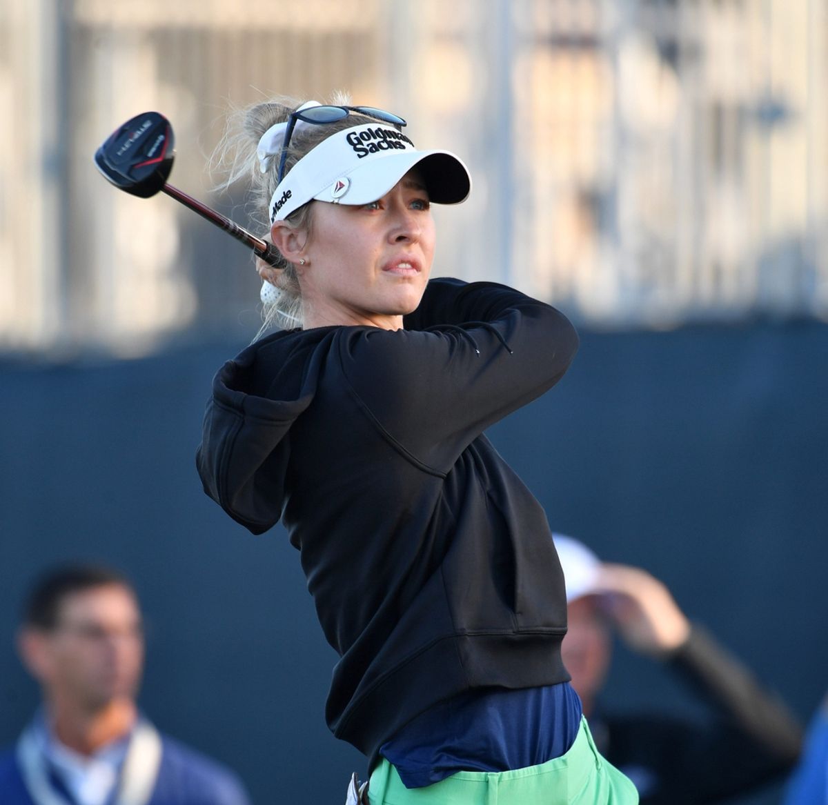 Nelly Korda tees off on the first hole at January's LPGA Drive On Championship at the Bradenton Country Club.