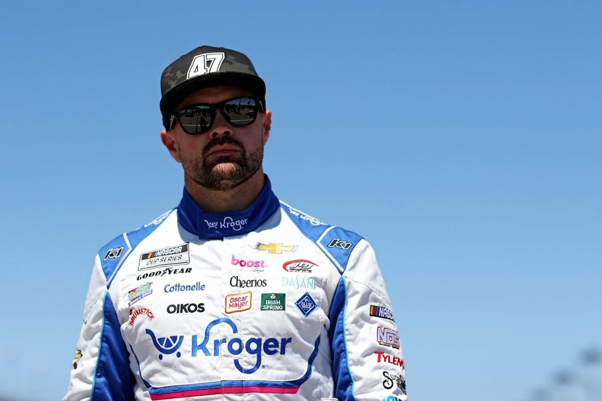 May 11, 2024; Darlington, South Carolina, USA; NASCAR Cup Series driver Ricky Stenhouse Jr. (47) during qualifying for the Goodyear 400 at Darlington Raceway. Mandatory Credit: Peter Casey-USA TODAY Sports
