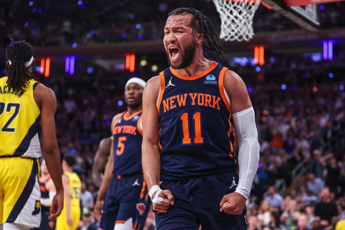 May 8, 2024; New York, New York, USA; New York Knicks guard Jalen Brunson (11) during game two of the second round for the 2024 NBA playoffs at Madison Square Garden. Mandatory Credit: Wendell Cruz-USA TODAY Sports