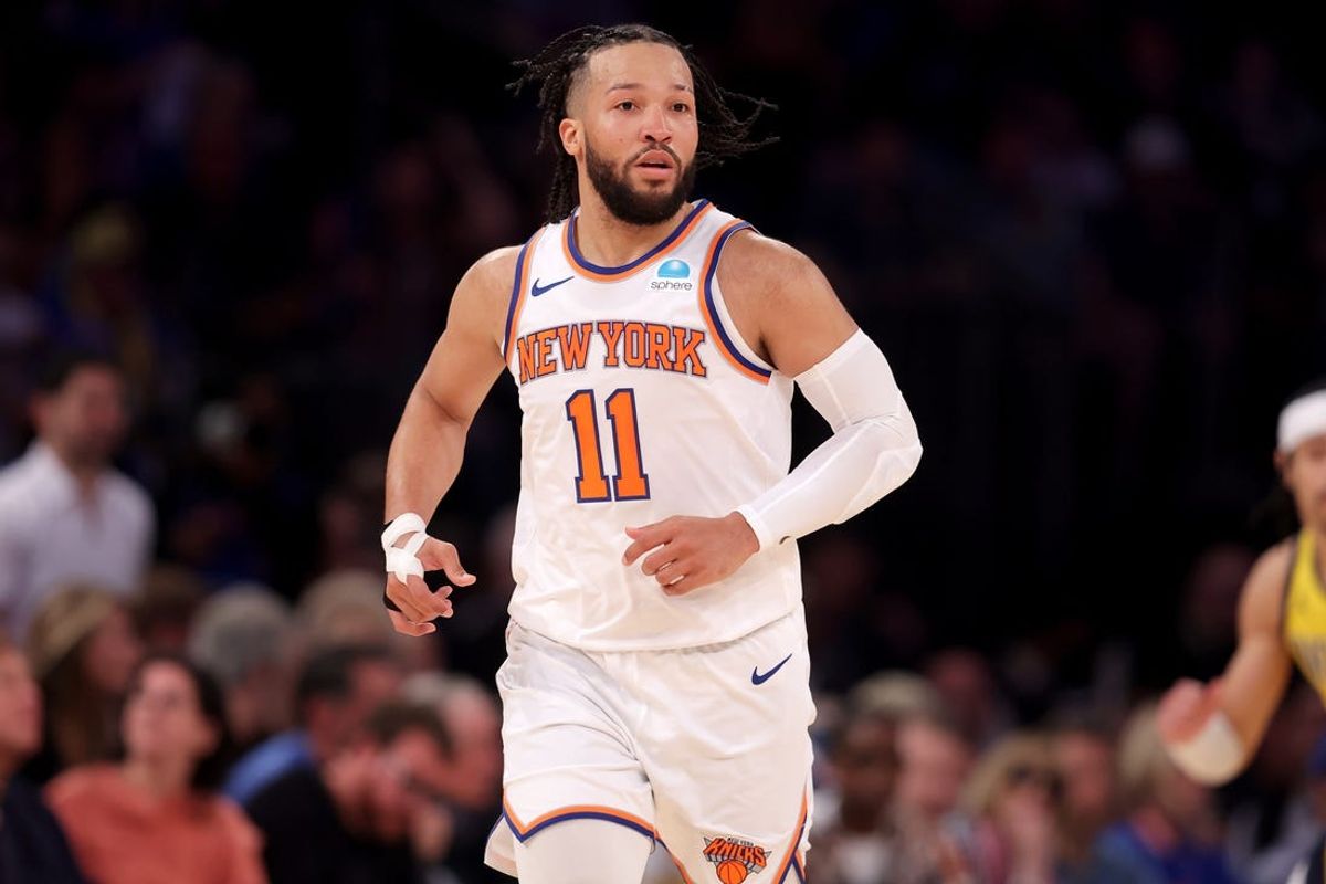 May 19, 2024; New York, New York, USA; New York Knicks guard Jalen Brunson (11) during the second quarter of game seven of the second round of the 2024 NBA playoffs against the Indiana Pacers at Madison Square Garden. Mandatory Credit: Brad Penner-USA TODAY Sports