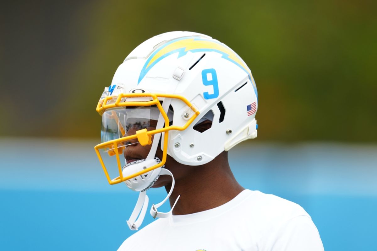 Los Angeles Chargers wide receiver DJ Chark (9) during organized team activities at the Hoag Performance Center. Mandatory Credit: Kirby Lee-Imagn Images