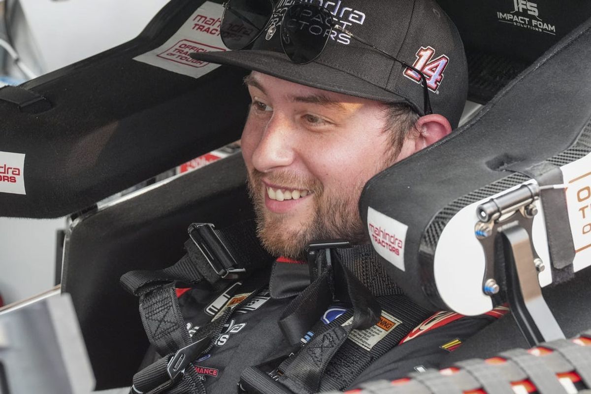 May 25, 2024; Concord, North Carolina, USA;  NASCAR Cup Series driver Chase Briscoe (14) during qualifying at Charlotte Motor Speedway. Mandatory Credit: Jim Dedmon-USA TODAY Sports
