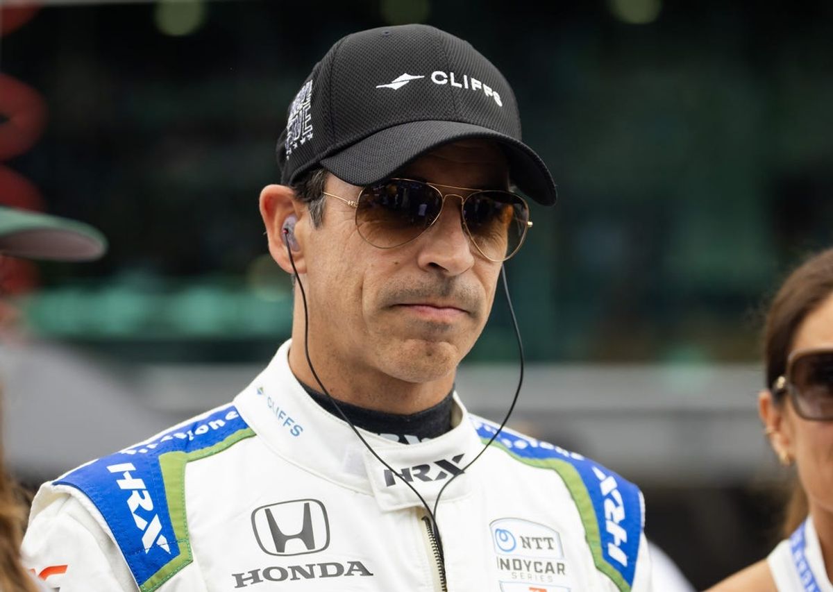 May 26, 2024; Indianapolis, Indiana, USA; Indycar Series driver Helio Castroneves during the 108th running of the Indianapolis 500 at Indianapolis Motor Speedway. Mandatory Credit: Mark J. Rebilas-USA TODAY Sports
