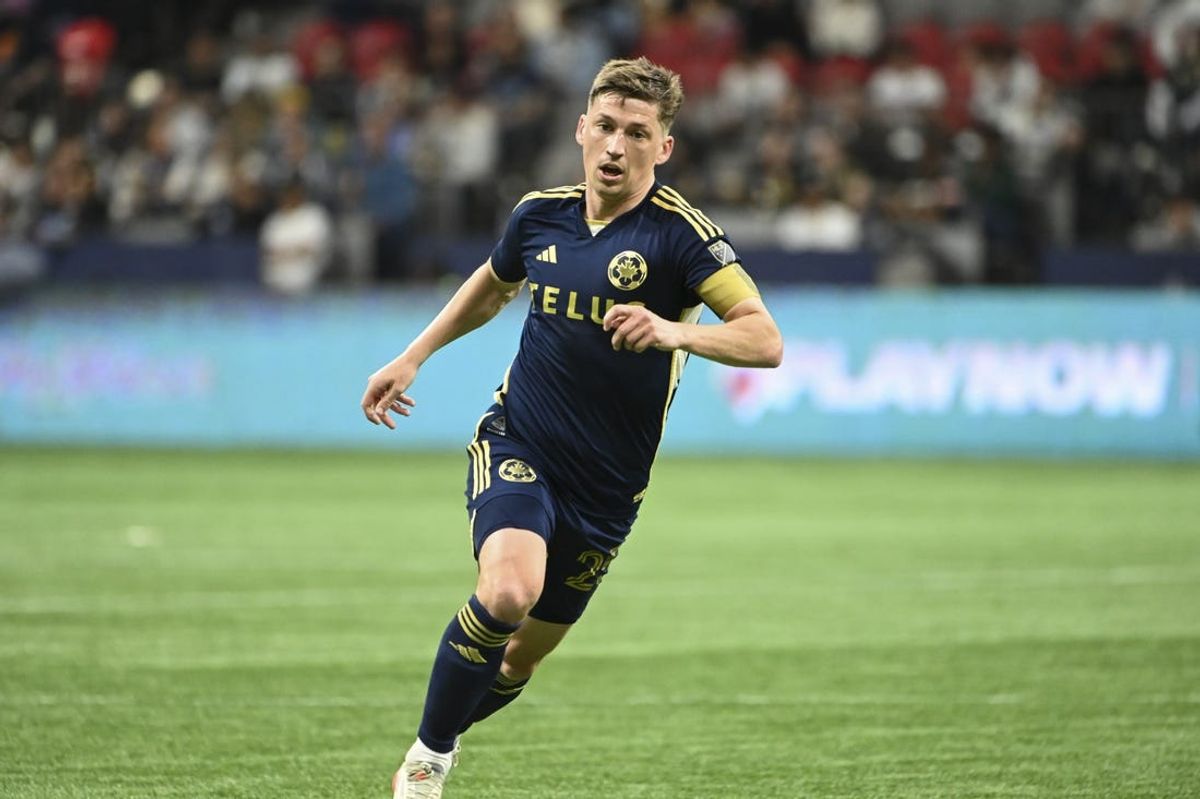 Jun 1, 2024; Vancouver, British Columbia, CAN; Vancouver Whitecaps FC midfielder Ryan Gauld (25) stays focused during the second half against Colorado Rapids at BC Place. Mandatory Credit: Simon Fearn-USA TODAY Sports
