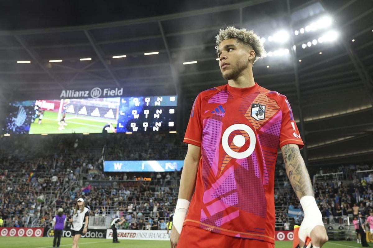 Jun 1, 2024; Saint Paul, Minnesota, USA; Minnesota United  Dayne St. Clair (97) looks on after the match against Sporting Kansas City at Allianz Field. Mandatory Credit: Matt Krohn-USA TODAY Sports