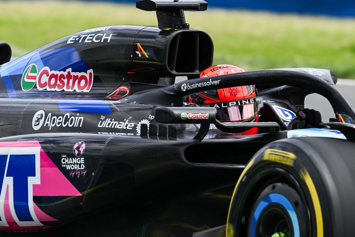 Jun 8, 2024; Montreal, Quebec, CAN; BWT Alpine driver Esteban Ocon (FRA) races during FP3 practice session of the Canadian Grand Prix at Circuit Gilles Villeneuve. Mandatory Credit: David Kirouac-Imagn Images