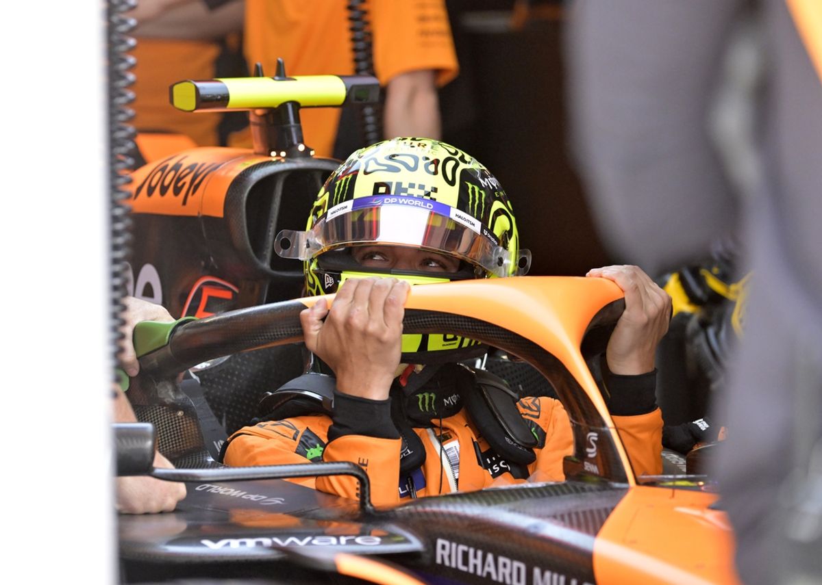 Jun 8, 2024; Montreal, Quebec, CAN; McLaren driver Lando Norris (GBR) in the pit lane at Circuit Gilles Villeneuve. Mandatory Credit: Eric Bolte-USA TODAY Sports