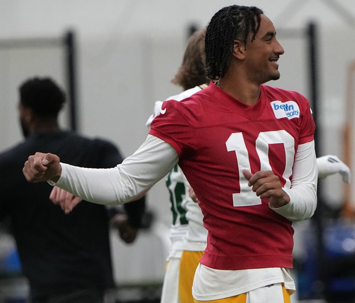 Green Bay Packers quarterback Jordan Love (10) is shown during the team’s mini camp Tuesday, June 11, 2024 in Green Bay, Wisconsin.