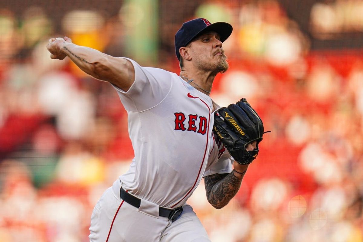 Jun 13, 2024; Boston, Massachusetts, USA; Boston Red Sox starting pitcher Tanner Houck (89) throws a pitch against the Philadelphia Phillies in the first inning at Fenway Park. Mandatory Credit: David Butler II-USA TODAY Sports