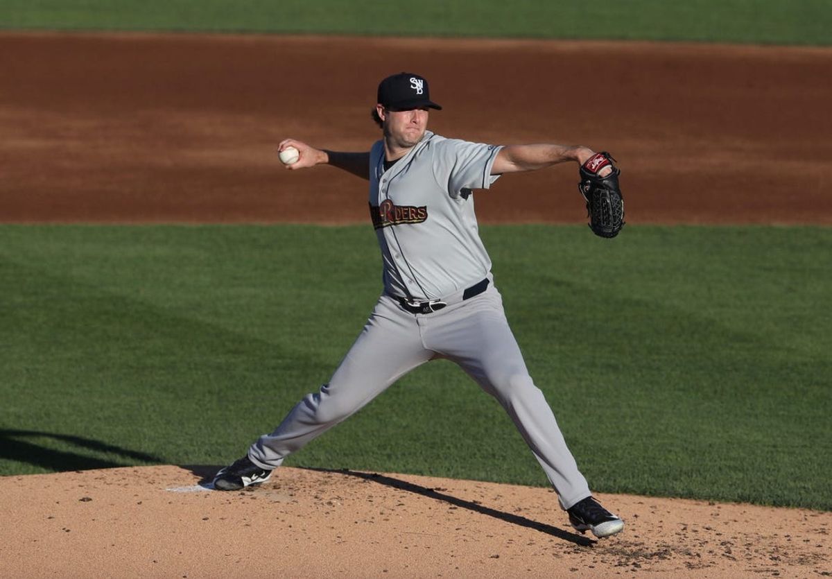 Gerrit Cole, pitcher with the New York Yankees, makes his rehab start with the Scranton Wilkes Rail Riders.