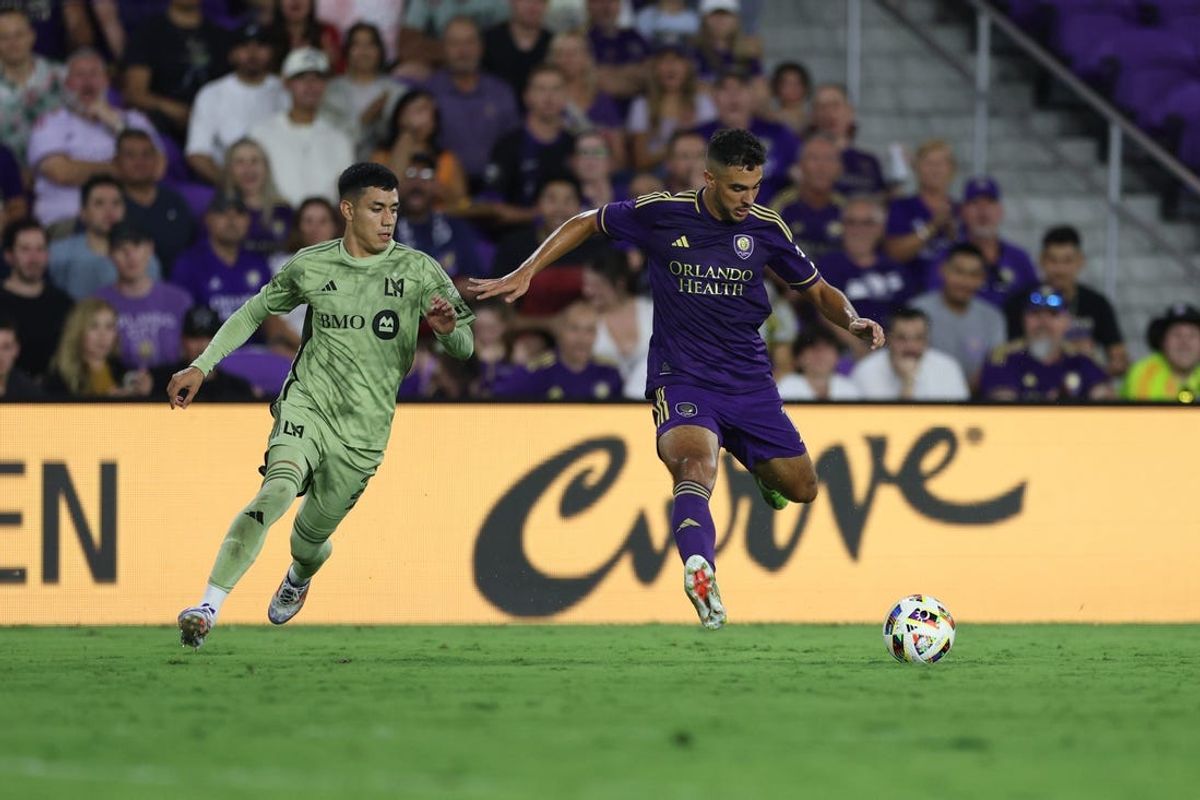 Jun 15, 2024; Orlando, Florida, USA; Orlando City midfielder Martin Ojeda (11) controls the ball against LAFC in the second half at Inter&Co Stadium. Mandatory Credit: Nathan Ray Seebeck-USA TODAY Sports