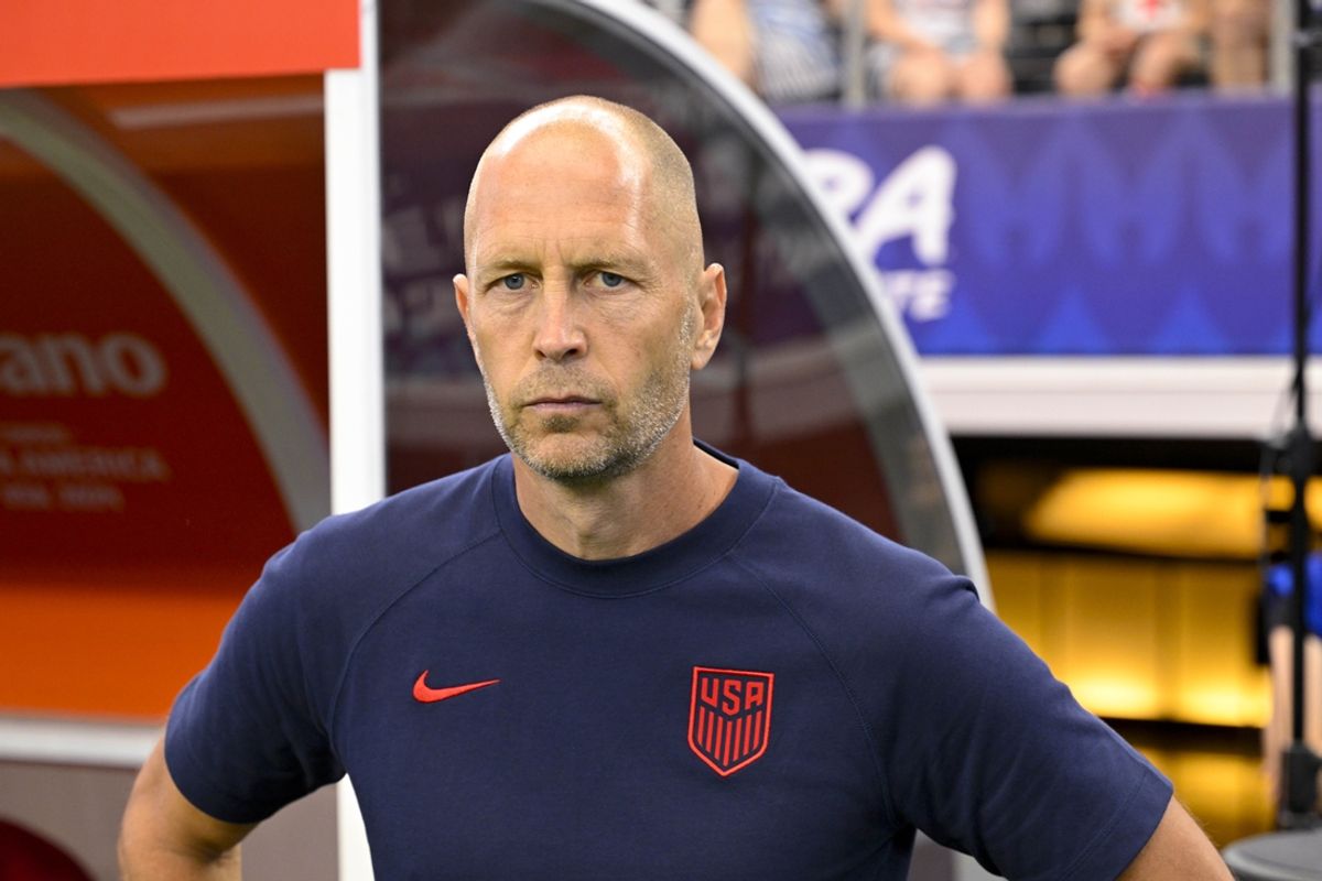 Jun 23, 2024; Arlington, TX, USA; United States head coach Gregg Berhalter looks on before the game between the United States and Bolivia in a 2024 Copa America match at AT&T Stadium. Mandatory Credit: Jerome Miron-Imagn Images