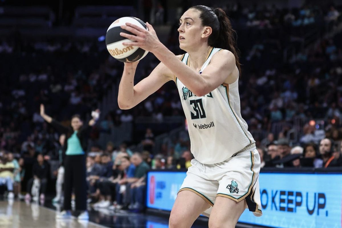 Jun 25, 2024; Belmont Park, New York, USA;  New York Liberty forward Breanna Stewart (30) at UBS Arena. Mandatory Credit: Wendell Cruz-USA TODAY Sports