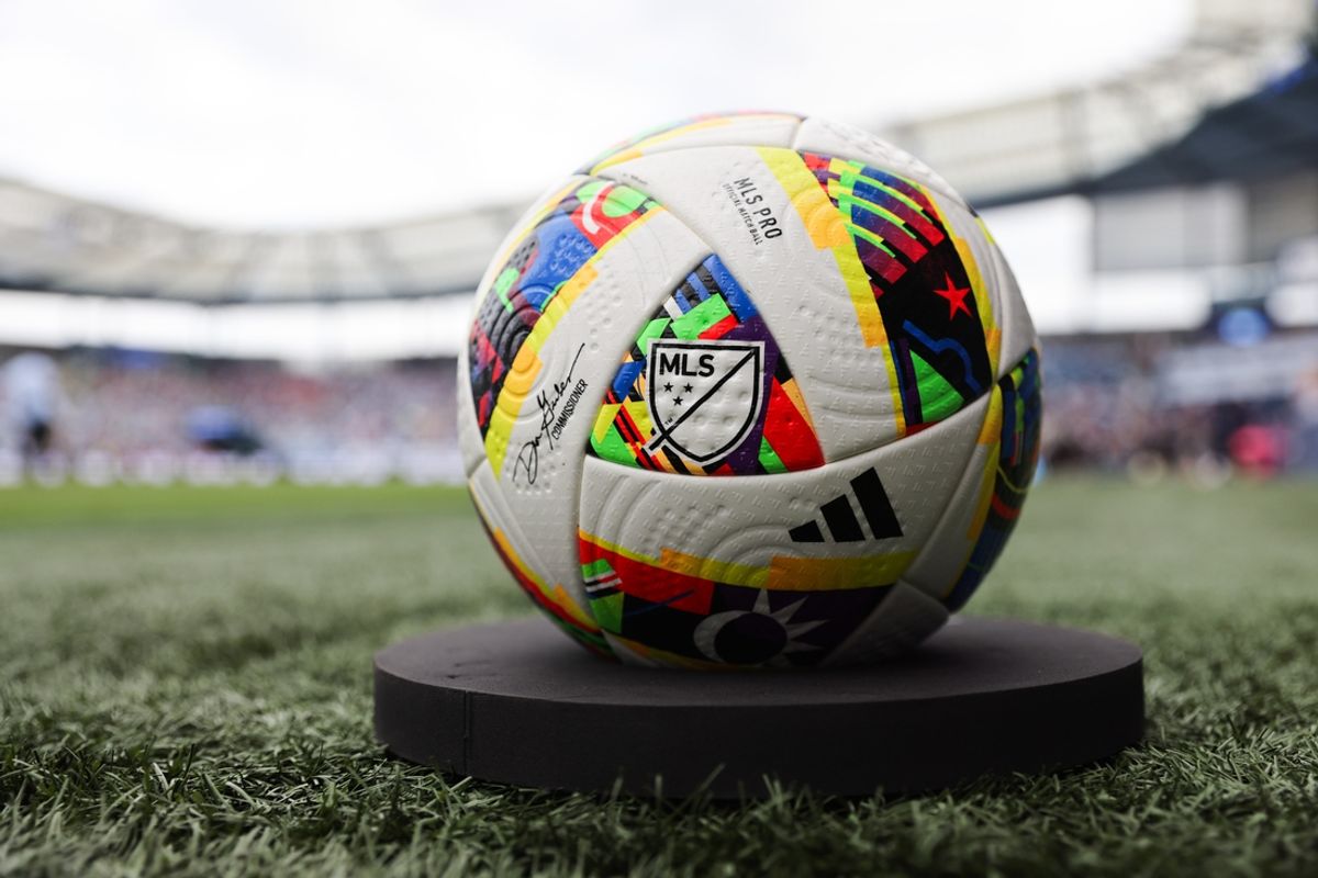 Jun 29, 2024; Kansas City, Kansas, USA; A general view of the game ball before the start of the match between Sporting Kansas City and Austin FC at Children's Mercy Park. Mandatory Credit: William Purnell-USA TODAY Sports