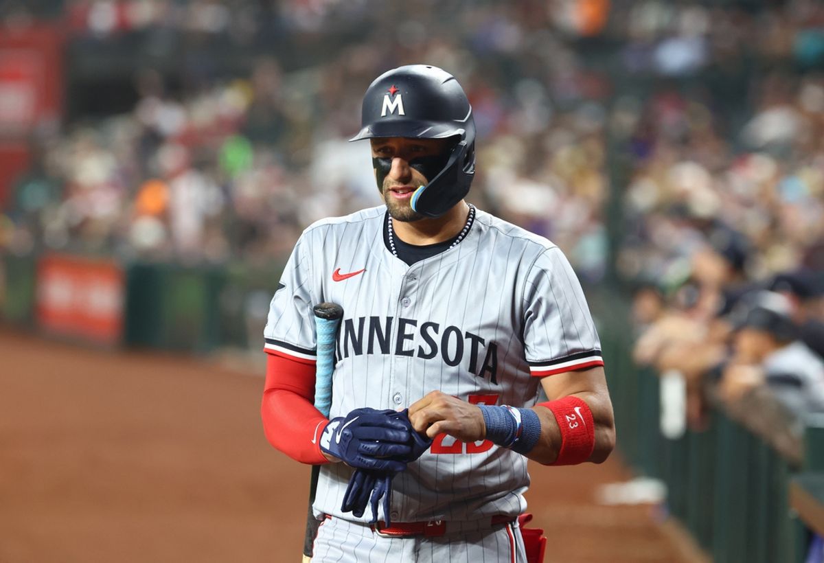 Jun 25, 2024; Phoenix, Arizona, USA; Minnesota Twins third baseman Royce Lewis against the Arizona Diamondbacks at Chase Field. Mandatory Credit: Mark J. Rebilas-USA TODAY Sports