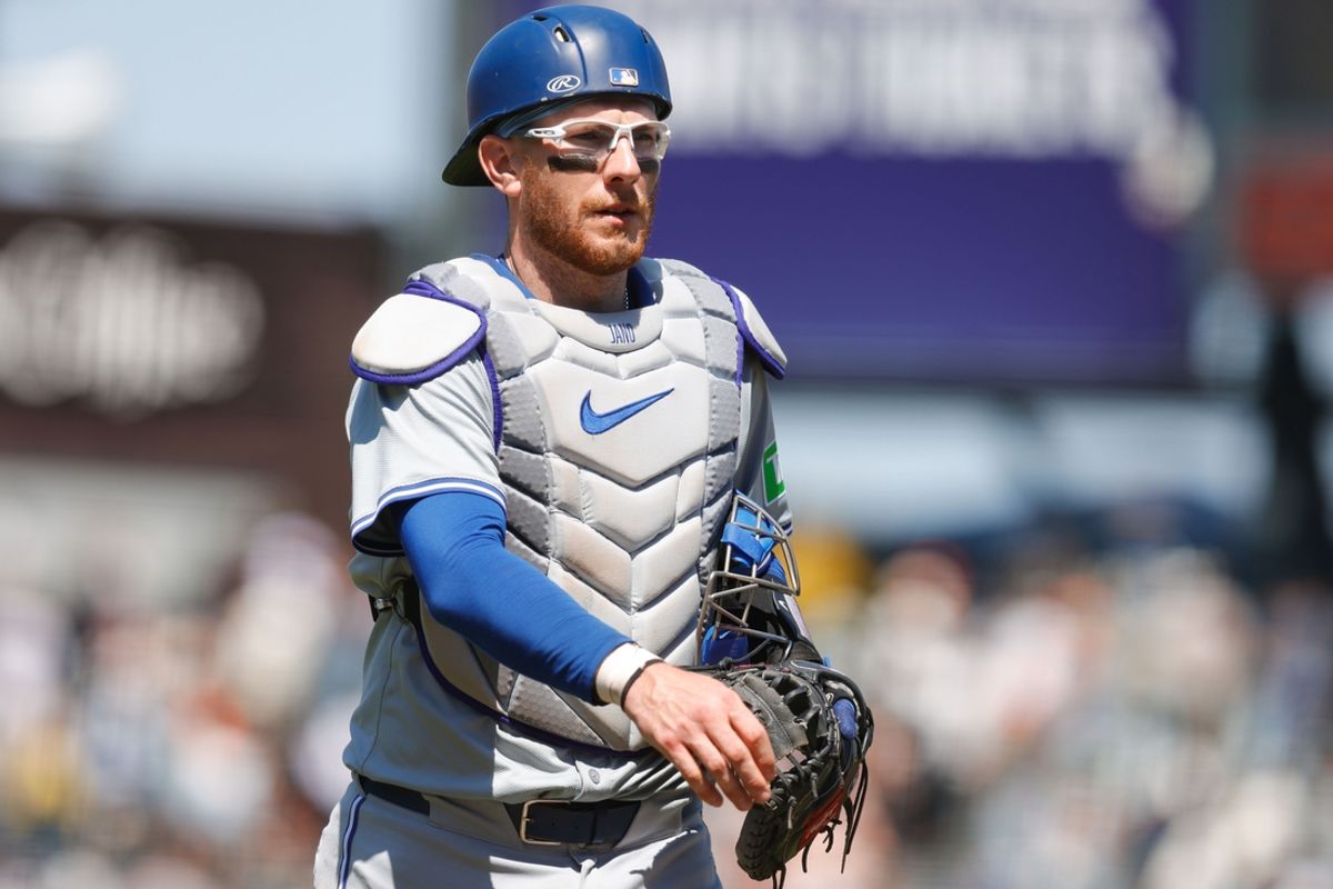 Jul 11, 2024; San Francisco, California, USA; Toronto Blue Jays catcher Danny Jansen (9) walks to the dugout after the game against the San Francisco Giants at Oracle Park. Mandatory Credit: Sergio Estrada-USA TODAY Sports