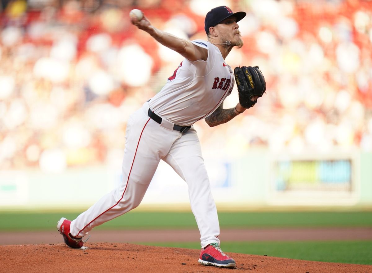 Jul 11, 2024; Boston, Massachusetts, USA; Boston Red Sox starting pitcher Tanner Houck (89) throws a pitch against the Oakland Athletics in the first inning at Fenway Park. Mandatory Credit: David Butler II-USA TODAY Sports