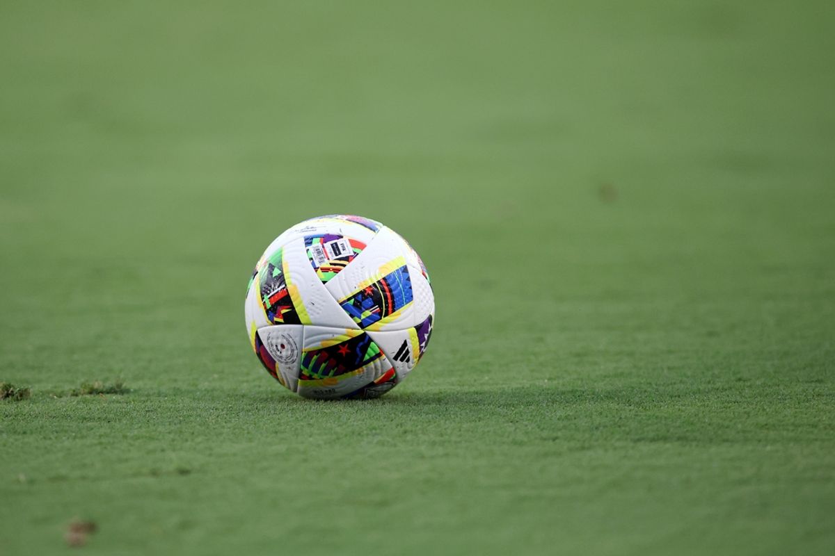 Jul 17, 2024; Frisco, Texas, USA; A general view of a ball on the field in the game between FC Dallas and Austin FC at Toyota Stadium. Mandatory Credit: Tim Heitman-USA TODAY Sports