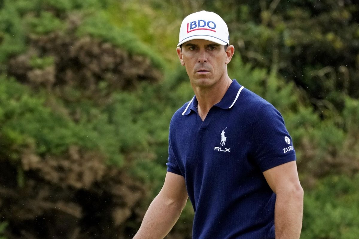 Jul 19, 2024; Ayrshire, SCT; Billy Horschel walks on the 11th hole during the second round of the Open Championship golf tournament at Royal Troon. Mandatory Credit: Jack Gruber-USA TODAY Sports