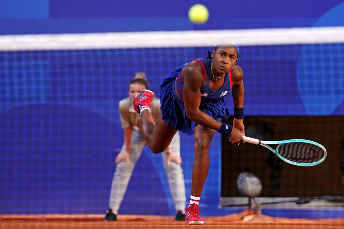 Coco Gauff (USA) is out of the women’s tennis singles at the Paris 2024 Olympic Summer Games. Mandatory Credit: Amber Searls-USA TODAY Sports
