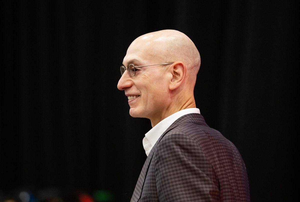 Jul 20, 2024; Phoenix, AZ, USA; NBA commissioner Adam Silver arrives prior to the WNBA All Star Game at Footprint Center. Mandatory Credit: Mark J. Rebilas-Imagn Images