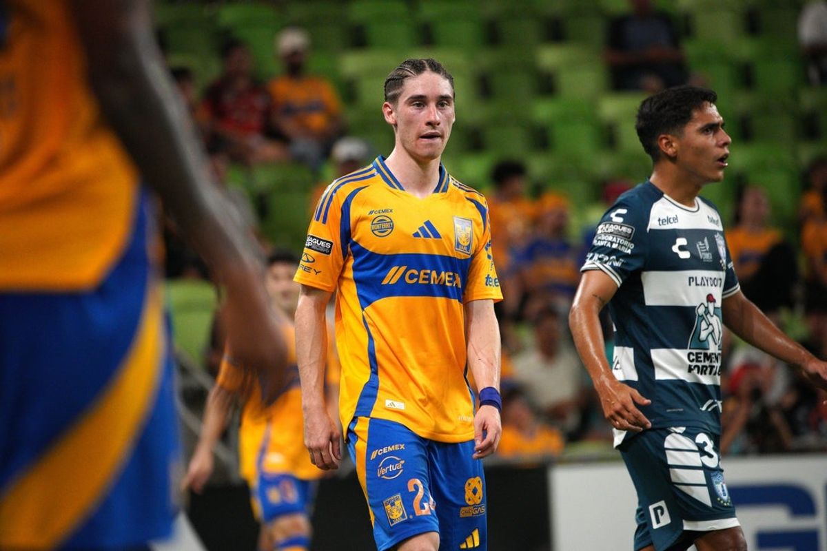 Aug 8, 2024; Austin, Texas, USA; Tigres UANL midfielder Marcelo Flores (24) plays during the second half against Pachuca at Q2 Stadium. Mandatory Credit: Dustin Safranek-Imagn Images