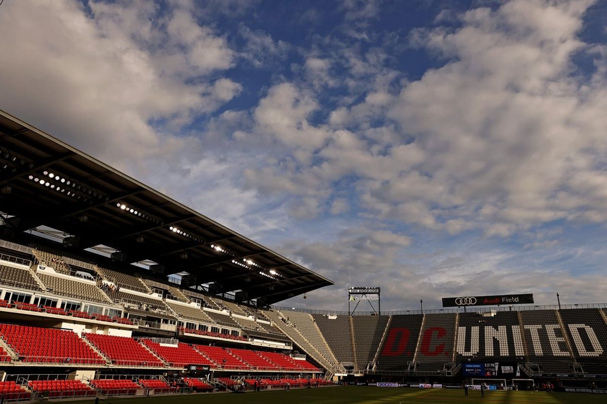 Aug 9, 2024; Washington, District of Columbia, USA; A view of the field before the game between the D.C. United and the Mazatlan in the Leagues Cup Round of 32 at Audi Field. Mandatory Credit: Peter Casey-Imagn Images