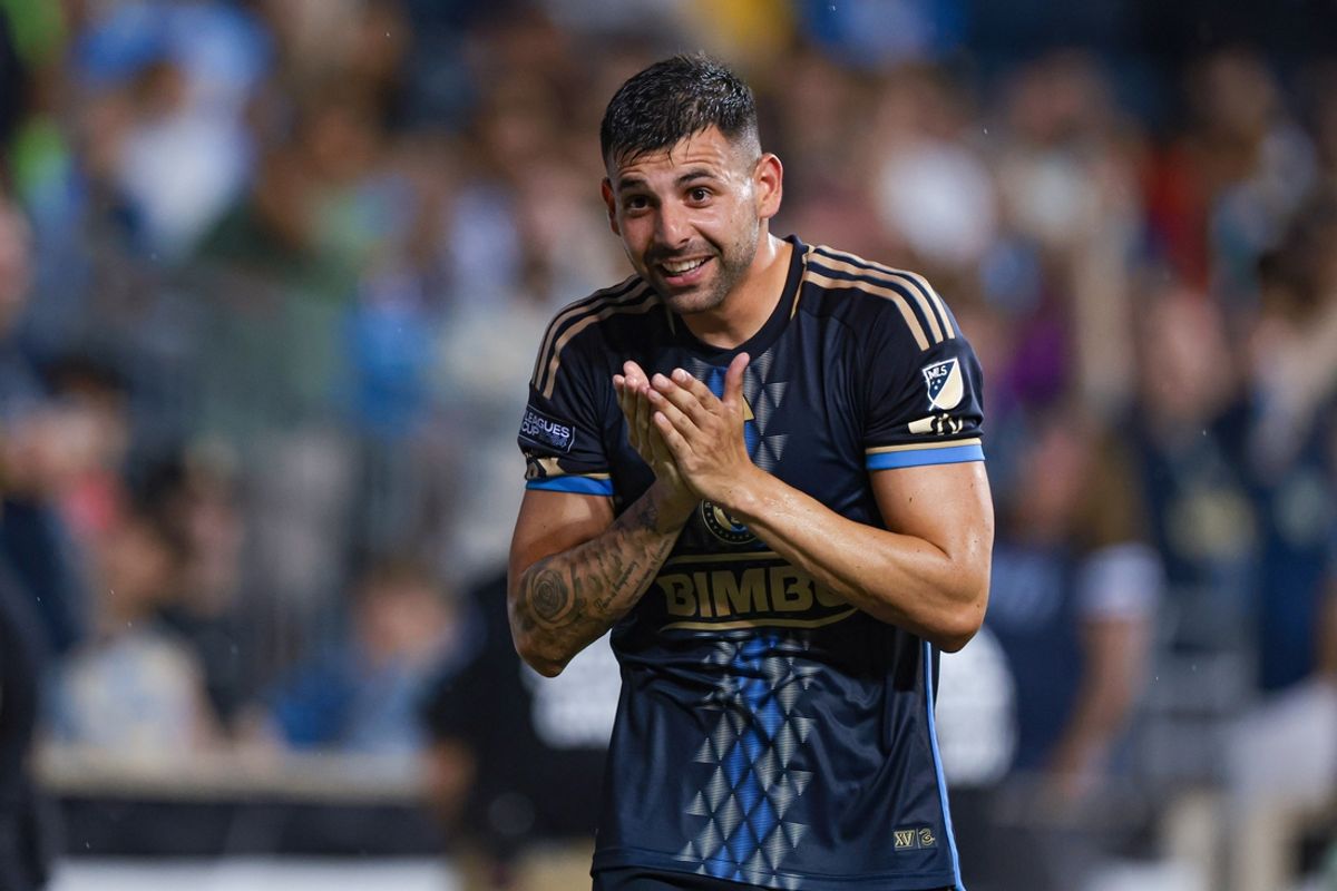 Aug 17, 2024; Chester, Pennsylvania, USA; Philadelphia Union forward Tai Baribo (28) during the first half in a Leagues Cup quarterfinal match against Mazatlan FC at Subaru Park. Mandatory Credit: Vincent Carchietta-Imagn Images