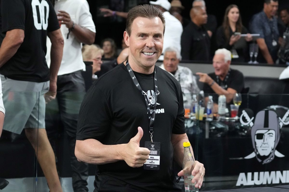 Aug 23, 2024; Paradise, Nevada, USA; Bill Romanowski attends the game between the San Francisco 49ers and the Las Vegas Raiders at Allegiant Stadium. Mandatory Credit: Kirby Lee-Imagn Images