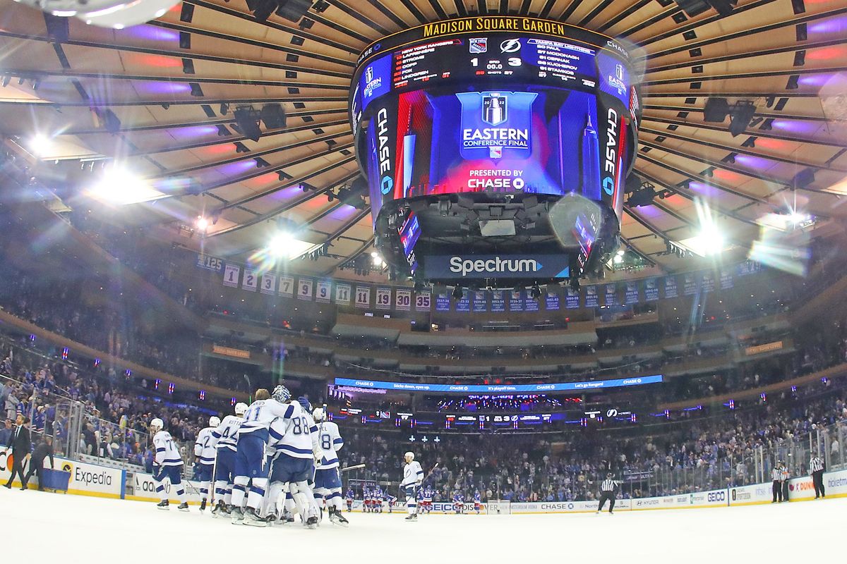 Tampa Bay now has a 3-2 lead over the Rangers.