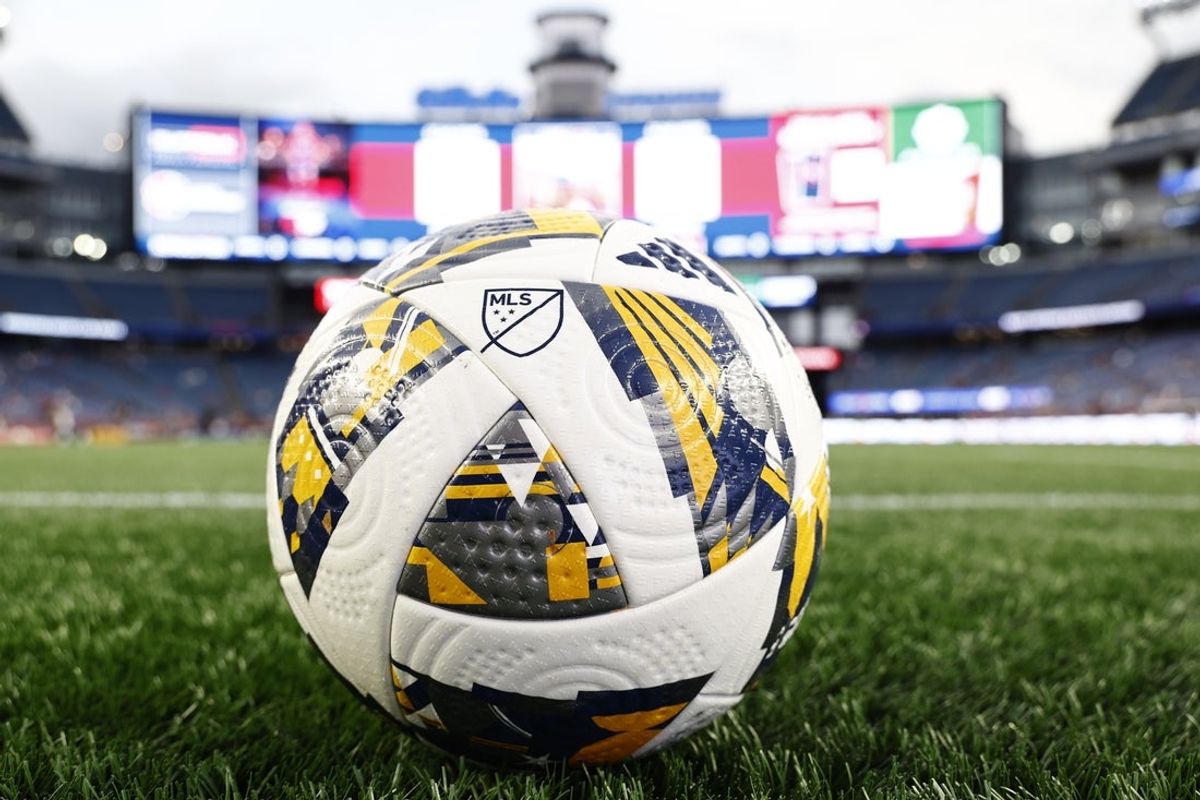 Sep 7, 2024; Foxborough, Massachusetts, USA; General view of the MLS soccer balls before the match between the St. Louis CITY SC and the New England Revolution at Gillette Stadium. Mandatory Credit: Winslow Townson-Imagn Images