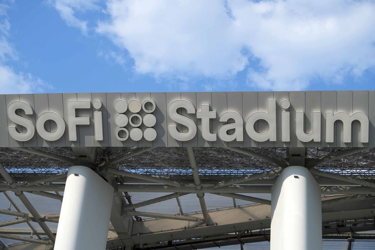 Sep 8, 2024; Inglewood, California, USA; A general overall view of the SoFi Stadium exterior. Mandatory Credit: Kirby Lee-Imagn Images
