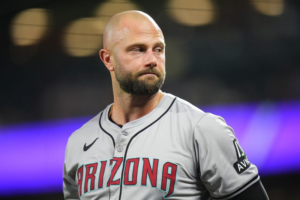 Sep 16, 2024; Denver, Colorado, USA; Arizona Diamondbacks first base Christian Walker (53) during the third inning against the Colorado Rockies at Coors Field. Mandatory Credit: Ron Chenoy-Imagn Images