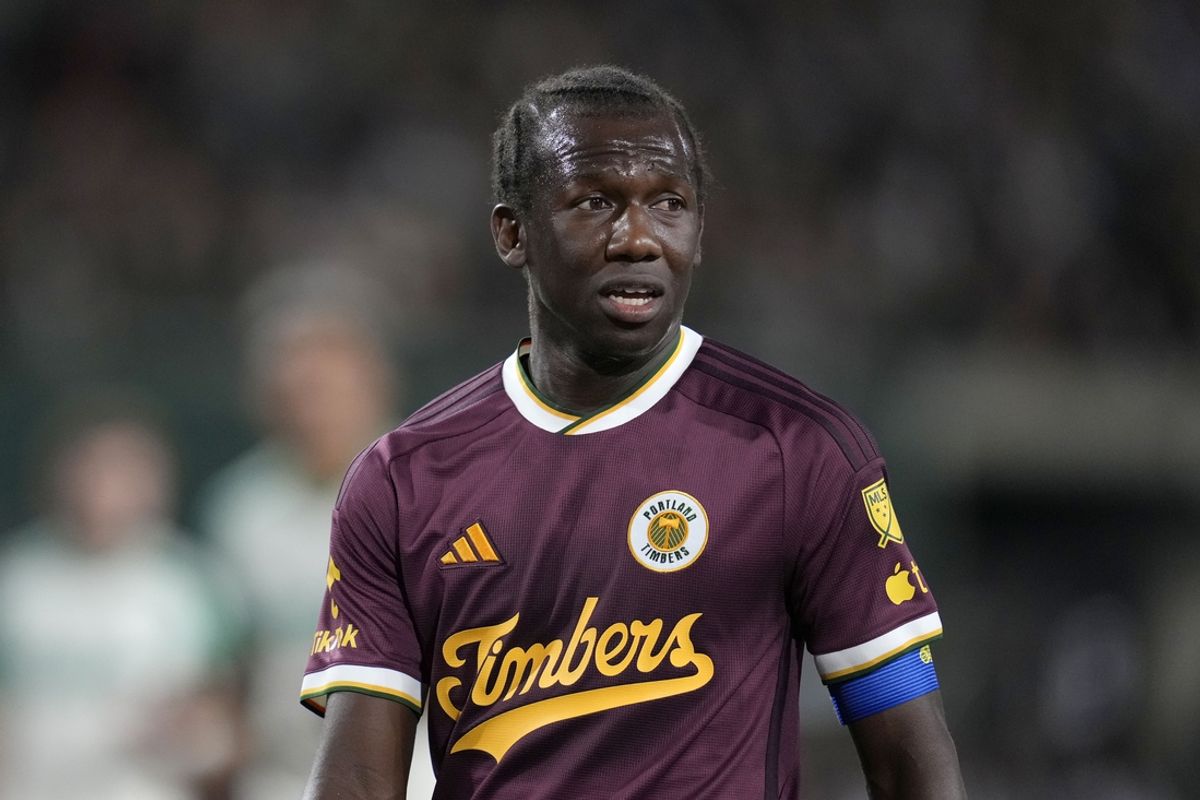 Oct 2, 2024; Portland, Oregon, USA; Portland Timbers midfielder Diego Chara (21) looks on during the first half against Austin FC at Providence Park. Mandatory Credit: Soobum Im-Imagn Images