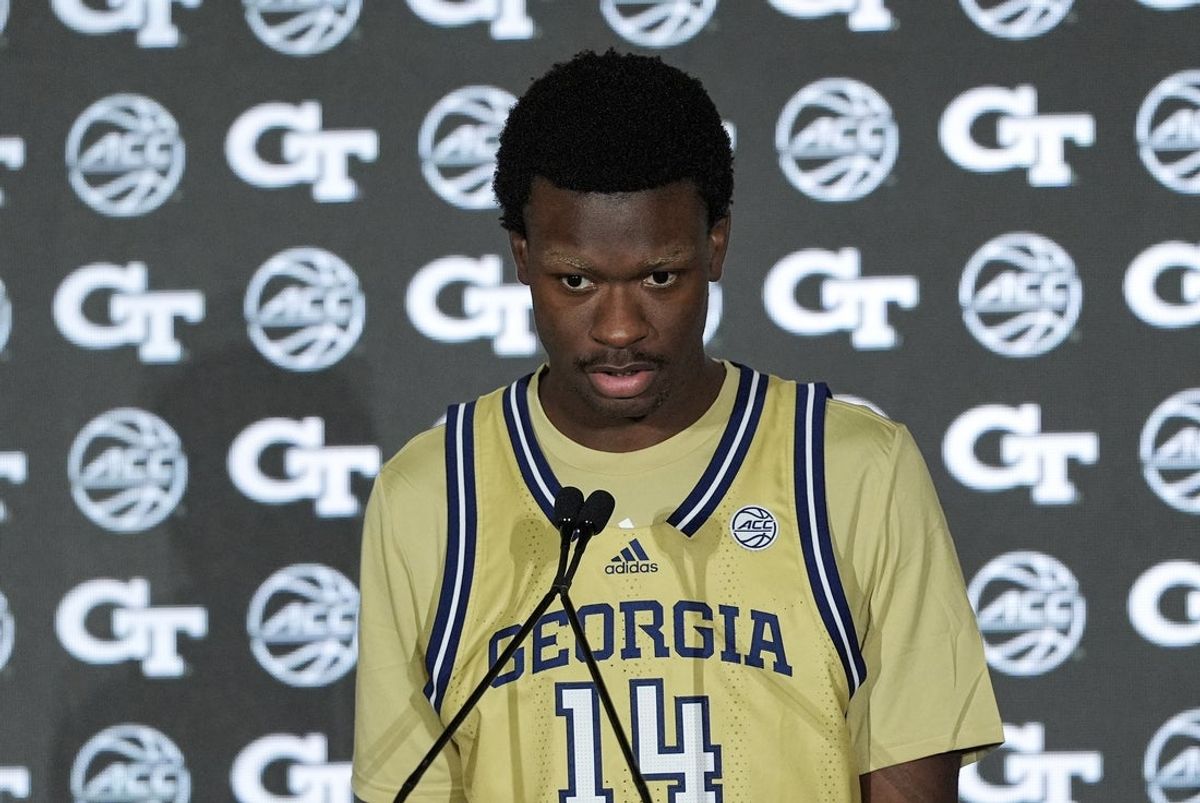 Oct 9, 2024; Charlotte, NC, USA;   Georgia Tech player Kowacie Reeves,Jr. during ACC Media Days at The Hilton Charlotte Uptown. Mandatory Credit: Jim Dedmon-Imagn Images