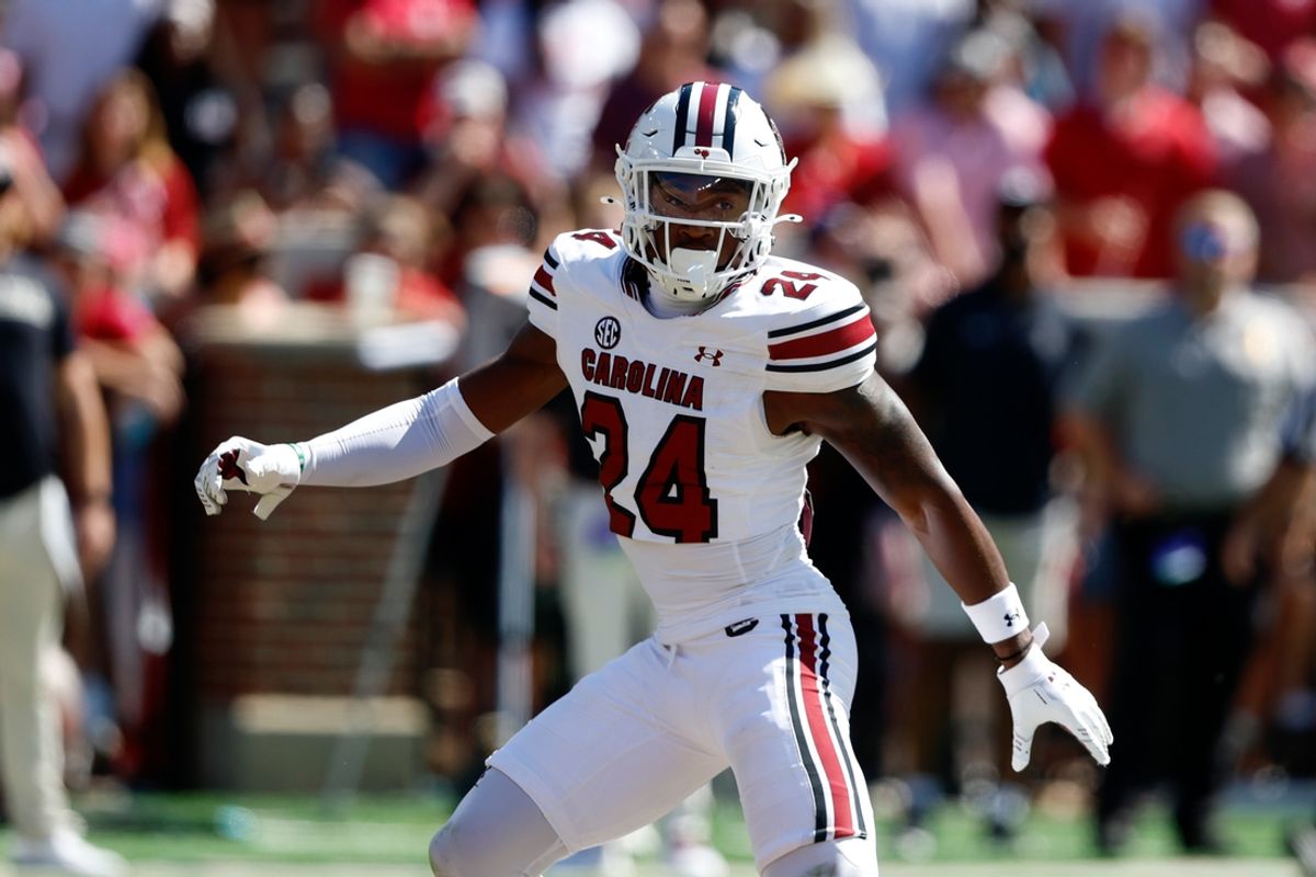 Oct 12, 2024; Tuscaloosa, Alabama, USA;  South Carolina Gamecocks defensive back Jalon Kilgore (24) during the second half at Bryant-Denny Stadium. Mandatory Credit: Butch Dill-Imagn Images