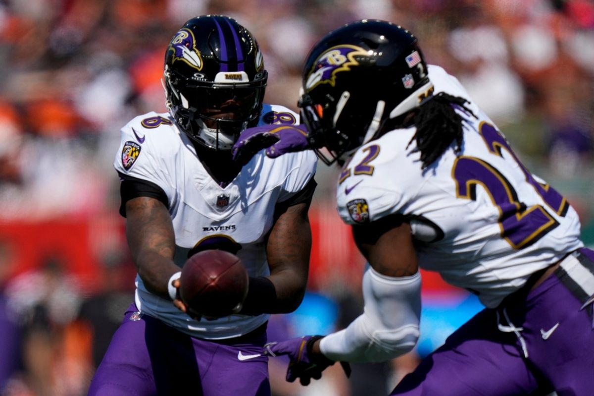 Led by quarterback Lamar Jackson and running back Derrick Henry, the Baltimore Ravens have the NFL's most productive offense through the season's first six weeks, averaging over 453 yards per game.