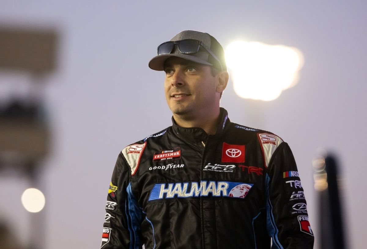 Nov 8, 2024; Avondale, Arizona, USA; NASCAR Truck Series driver Stewart Friesen (52) during the NASCAR Truck Series championship race at Phoenix Raceway. Mandatory Credit: Mark J. Rebilas-Imagn Images