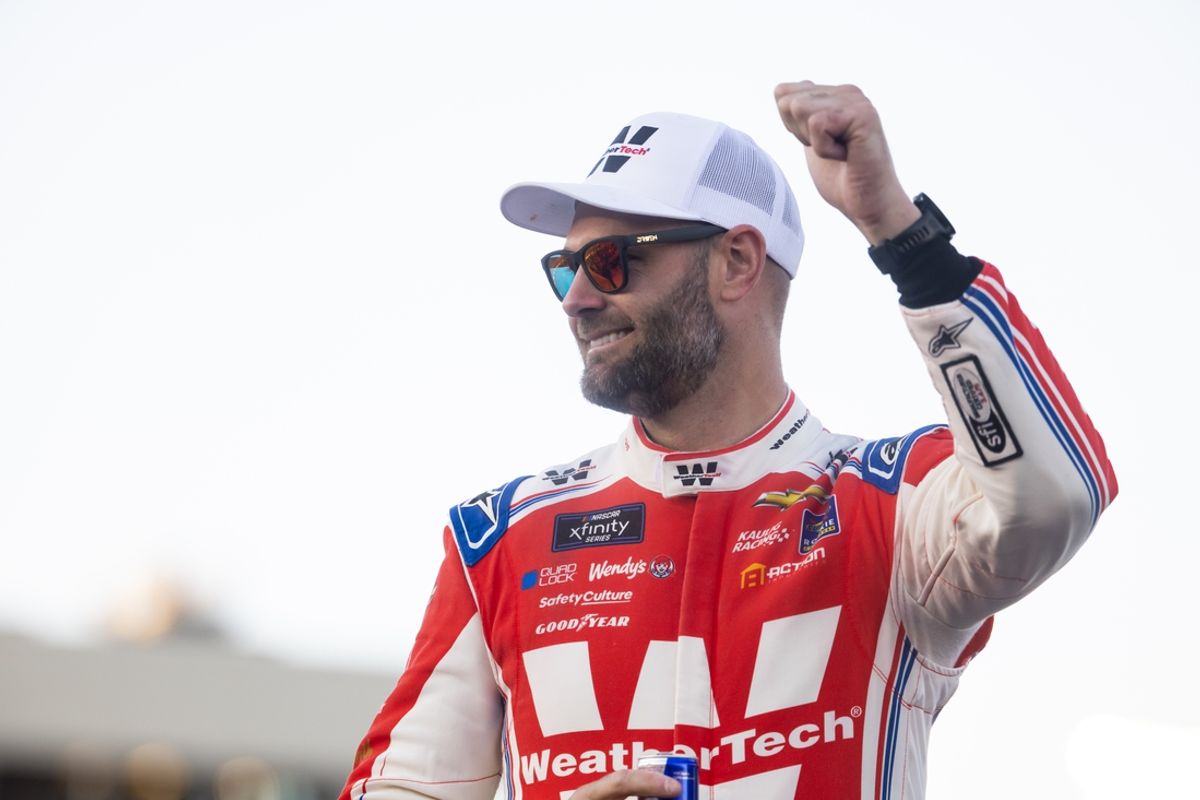 Nov 9, 2024; Avondale, Arizona, USA; NASCAR Xfinity Series driver Shane Van Gisbergen (97) during the Championship race at Phoenix Raceway. Mandatory Credit: Mark J. Rebilas-Imagn Images