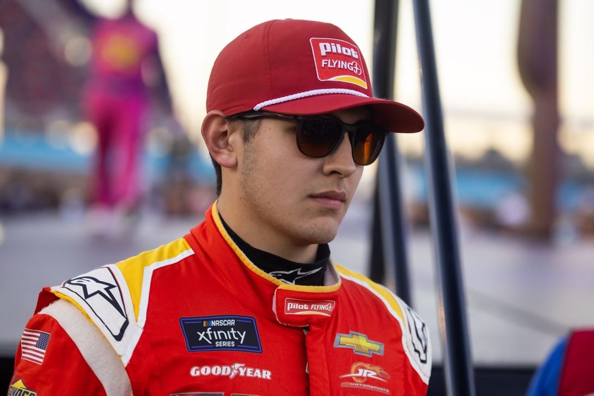 Nov 9, 2024; Avondale, Arizona, USA; NASCAR Xfinity Series driver Sammy Smith (8) during the Championship race at Phoenix Raceway. Mandatory Credit: Mark J. Rebilas-Imagn Images
