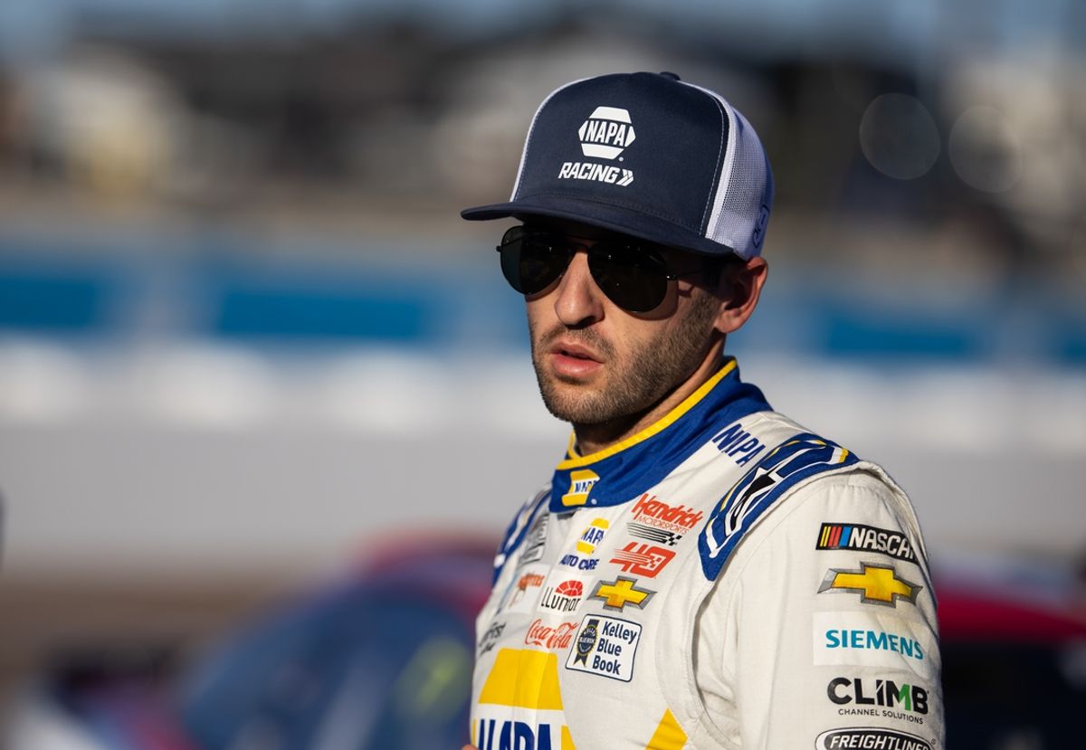 Nov 9, 2024; Avondale, Arizona, USA; NASCAR Cup Series driver Chase Elliott (9) during qualifying for the Championship race at Phoenix Raceway. Mandatory Credit: Mark J. Rebilas-Imagn Images