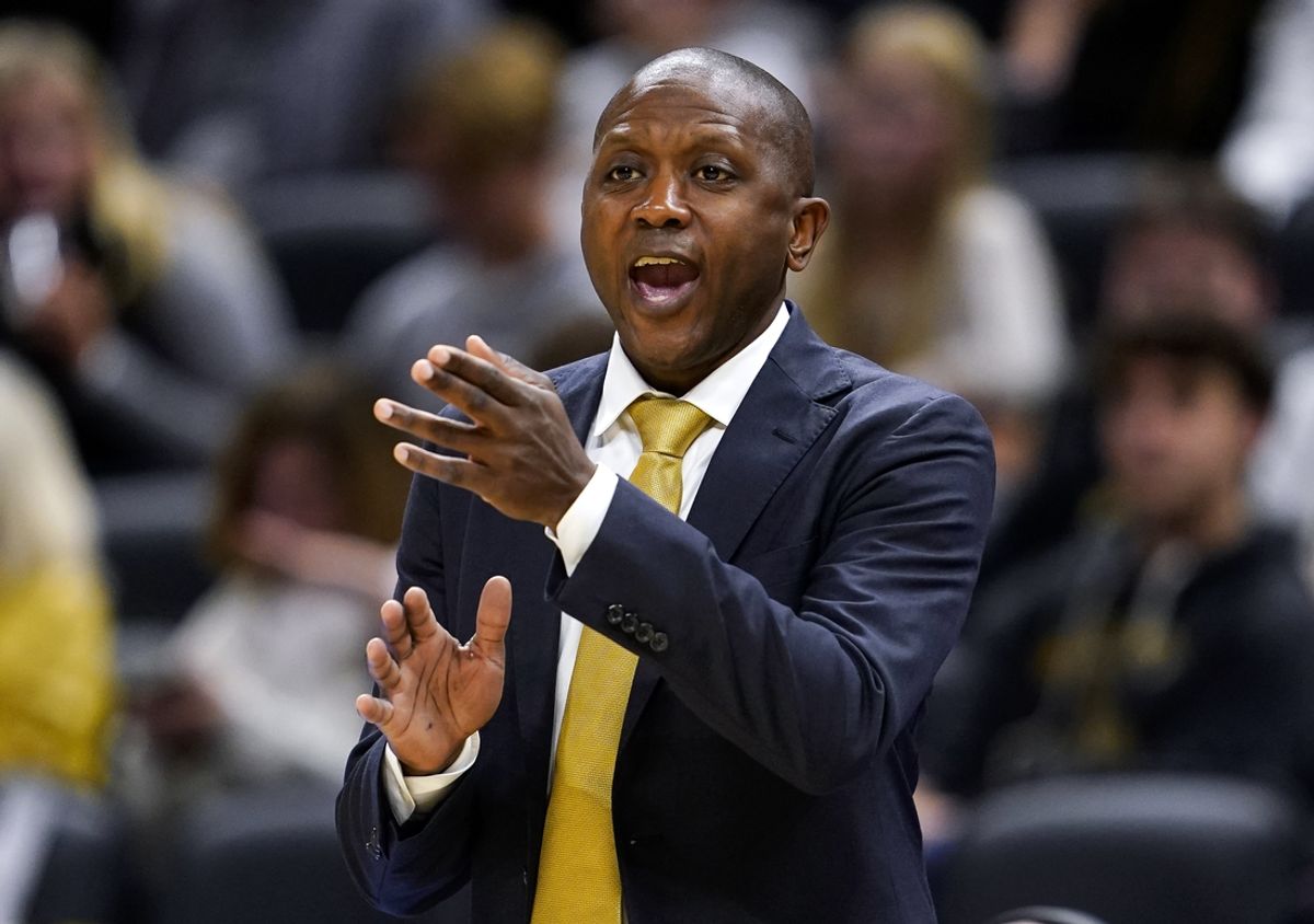 Nov 14, 2024; Columbia, Missouri, USA; Missouri Tigers head coach Dennis Gates reacts during the second half against the Mississippi Valley State Delta Devils at Mizzou Arena. Mandatory Credit: Jay Biggerstaff-Imagn Images