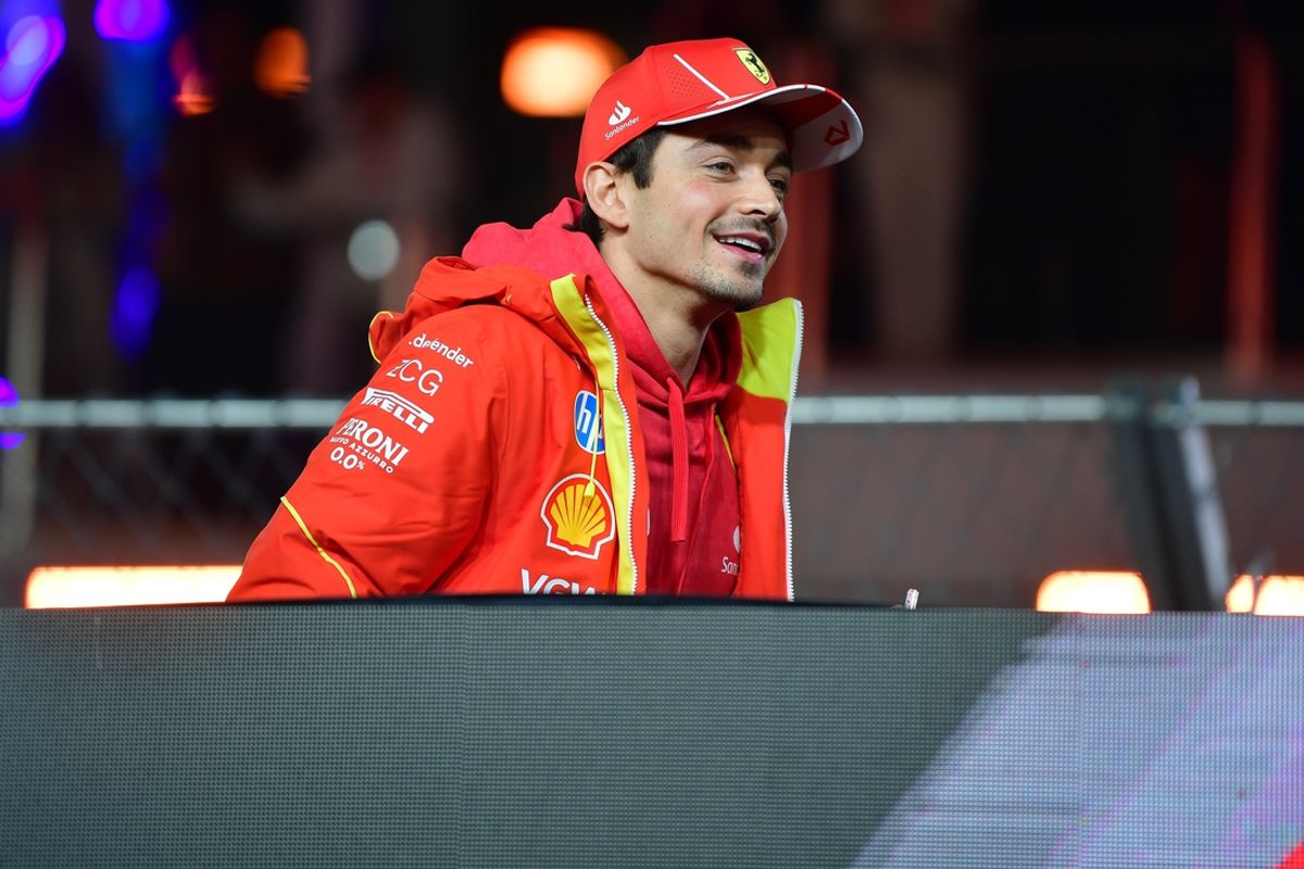 Nov 23, 2024; Las Vegas, Nevada, USA; Scuderia Ferrari driver Charles Leclerc (16) is the defending champion of the Italian Grand Prix.