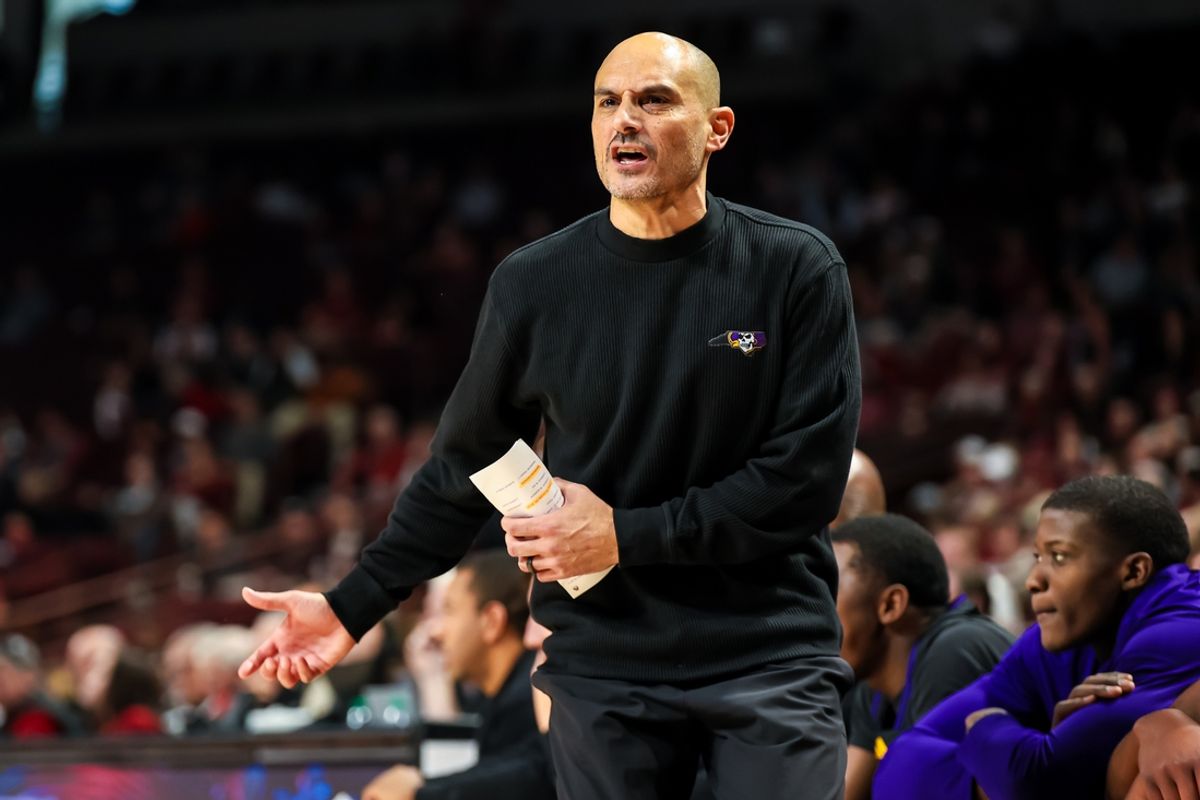 Dec 7, 2024; Columbia, South Carolina, USA; South Carolina Gamecocks head coach Lamont Paris directs his team against the South Carolina Gamecocks in the first half at Colonial Life Arena. Mandatory Credit: Jeff Blake-Imagn Images