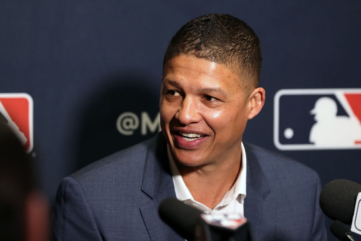 Dec 10, 2024; Dallas, TX, USA; Chicago White Sox manager Will Venable speaks with the media during the 2024 MLB Winter Meetings. Mandatory Credit: Tim Heitman-Imagn Images